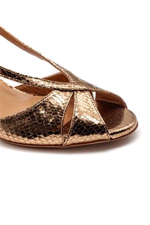 Golden laminated Edna slingback sandal SERGIO LEVANTESI | EDNA6ORO